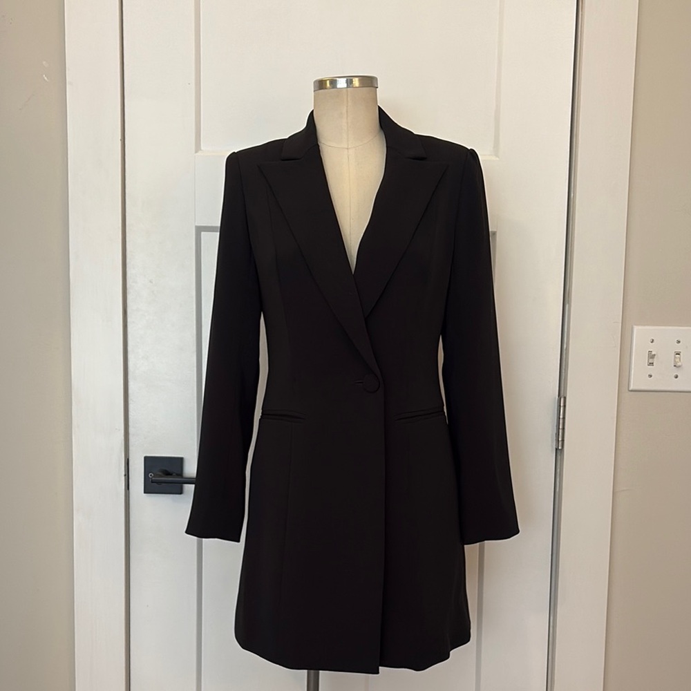 🔴 SOLD 🔴 Jay Godfrey Black Tuxedo Mini Dress